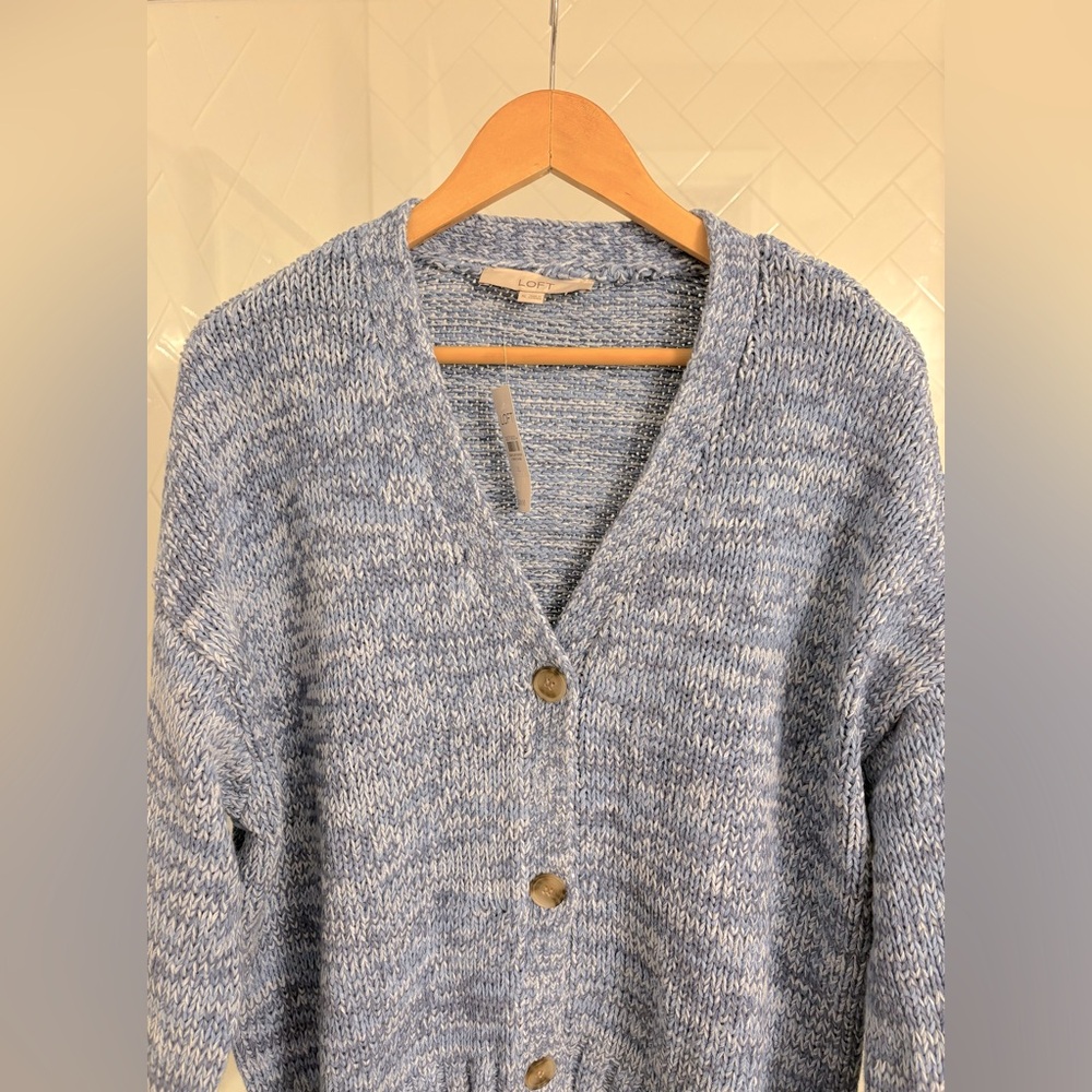 LOFT • Marled Easy V-Neck Cardigan • Size XL • NWT - Picture 3 of 5
